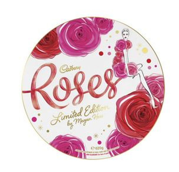 Cadbury Roses Chocolate Gift Tin Limited Edition by Sarah Hankinson - A delicious assortment of milk, dark and white chocolates.