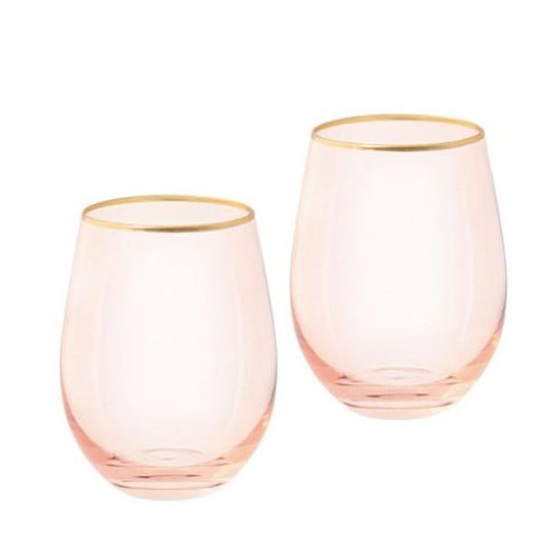 Cristina Re Rose Tumbler Glasses Set of Two