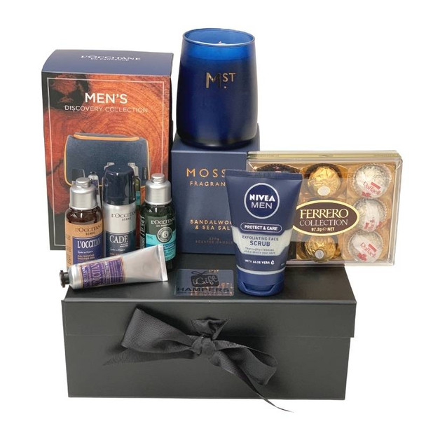 Luxury Men's L'Occitane Gift Set With Candle Hamper