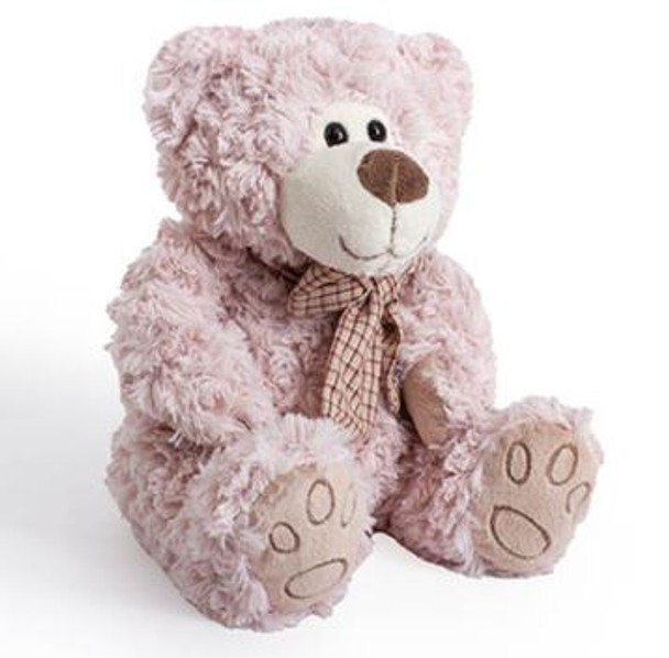 Blush Pink Soft Teddy Bear Luke (20cmH)