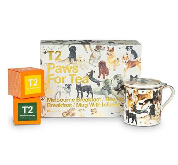 T2 Tea Set | Paws For Tea - Dog Pack | Tea Gift Box