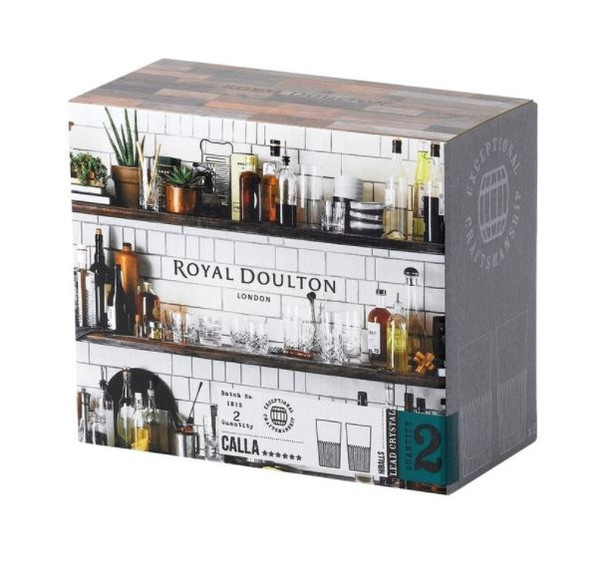 Royal Doulton Calla Highball Glasses Set Gift Box