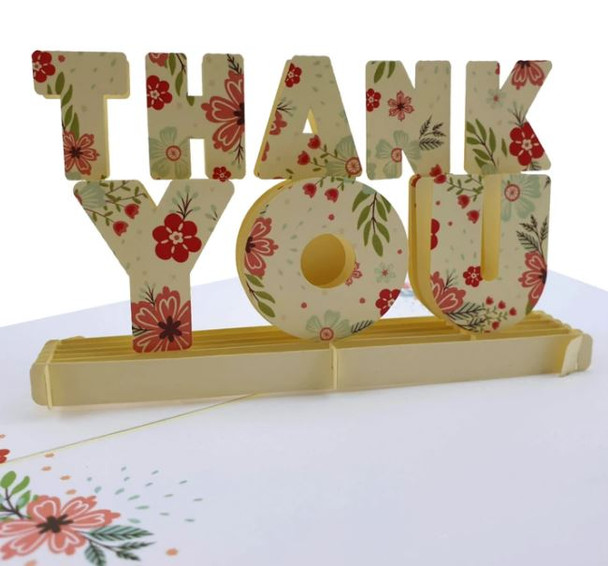 Pop Up Cards | Thank You Floral