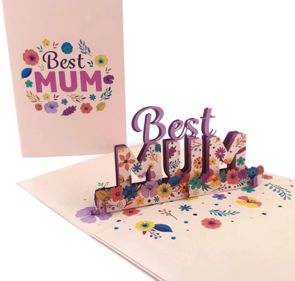 mother, birthday, pop up card