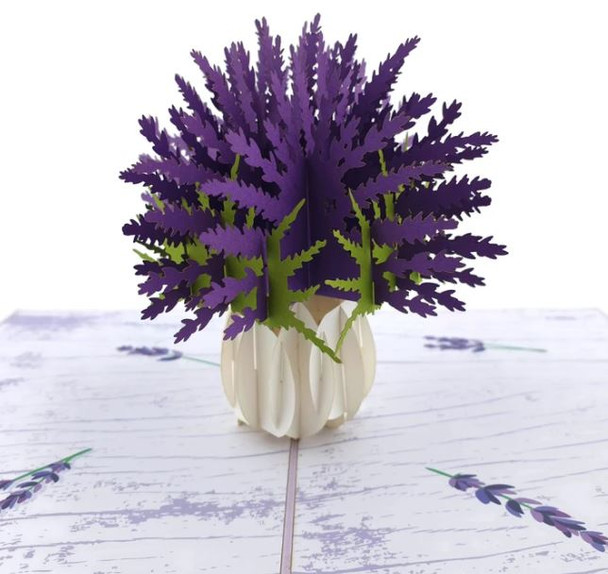 Pop Up Cards | Lavender Vase