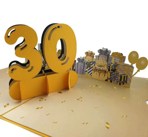 Pop Up Cards | Happy 30th Birthday