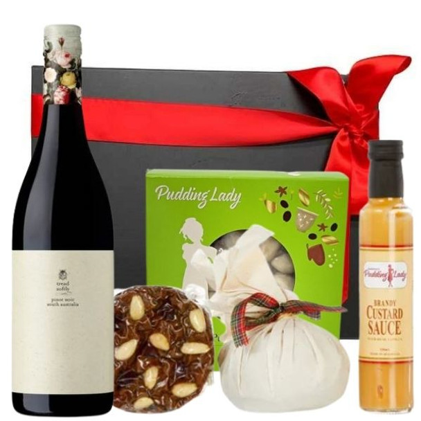 Red Wine Christmas Hamper | Pudding Lady Treats