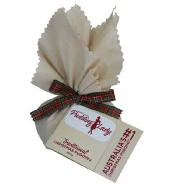 Pudding Lady Stockists Traditional Christmas Pudding in Cloth - 500g