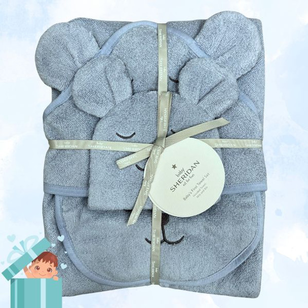 Sheridan Babys First Towel Set Chambray