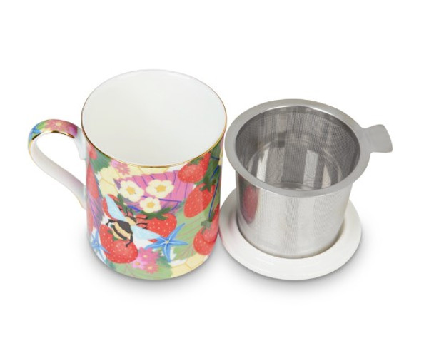 T2 Mug + Infuser - Blooms & Bees