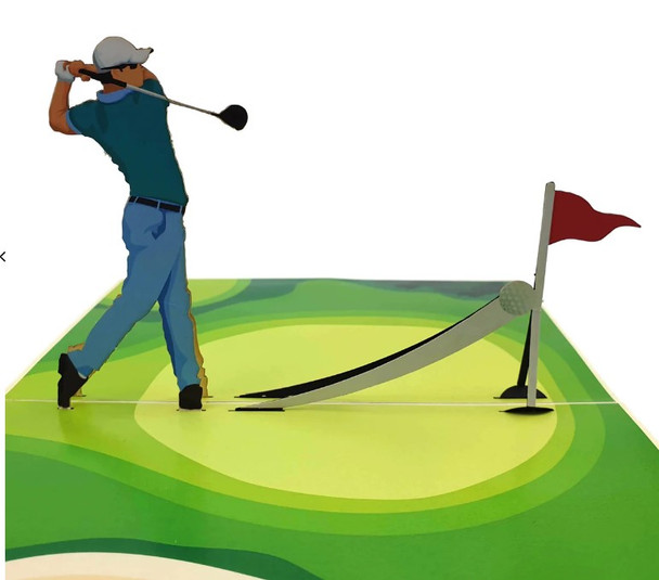 Golf Pop Up Card