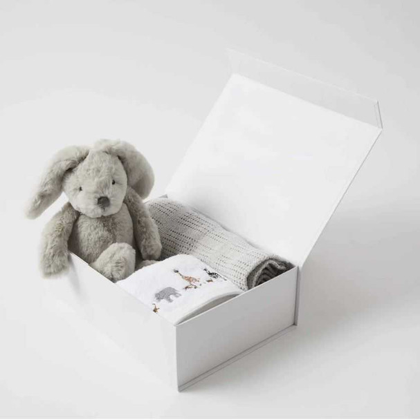 Grey Bunny Hamper Baby Gift Set