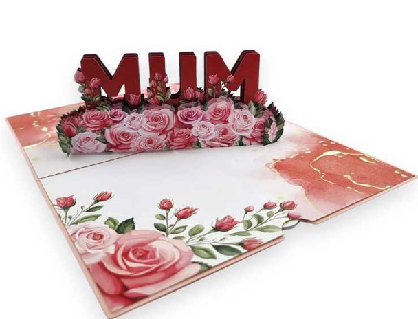 Mothers Day Card - Best Mum Pop Up Card