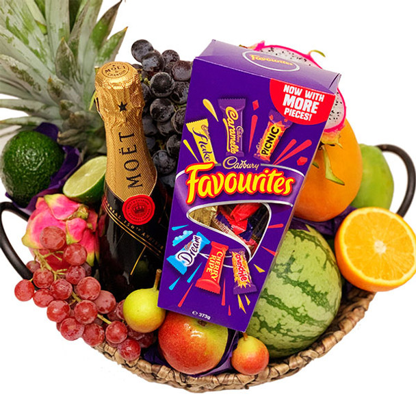 Champagne Gift Basket + Chocolates
