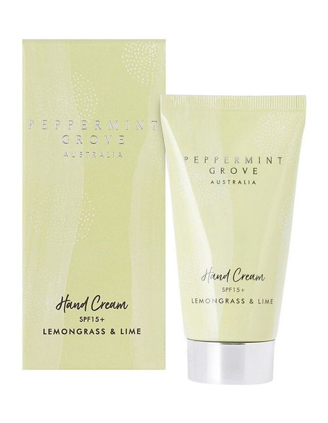 Hand Cream by Peppermint Grove - Lemongrass + Lime 75ml