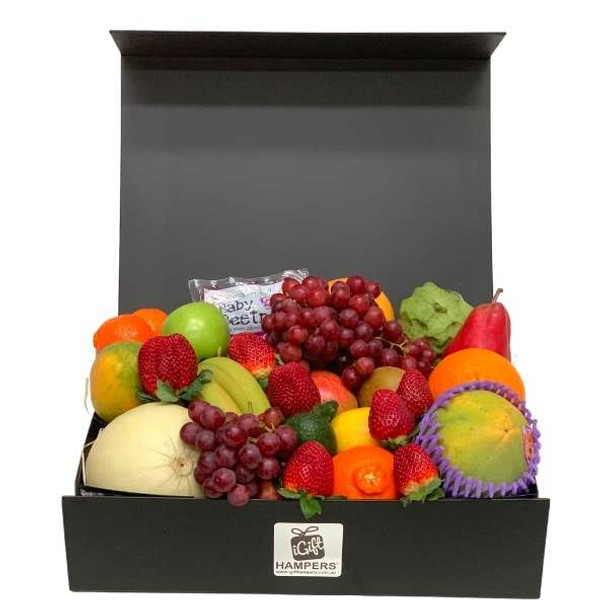 Luxury Fruit Gift Box - Fruit Gift Box - Black Hamper