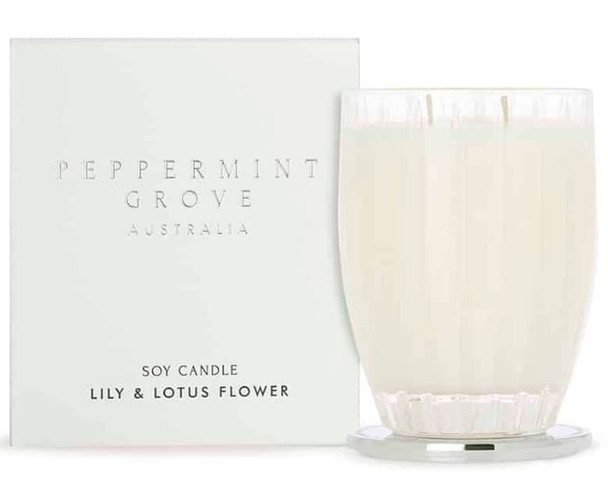 Lily & Lotus Flower Small Candle 60g - Peppermint Grove