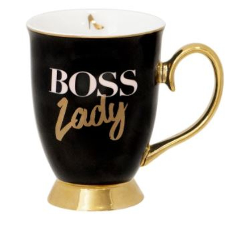 Cristina Re Mug Boss Lady Trimmed In 24ct Gold In A Gift Box