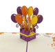 Pop Up Cards | Purple Balloon Bouquet