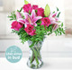 Roses and Lilies Pink Flower Bouquet Roses and Lilies Pink Flower Bouquet