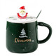 Christmas Mug - Green with Santa