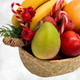 Send A Basket | Christmas Candy Cane Fruit Basket