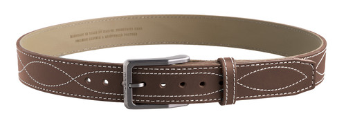 Magpul MAG127600132 Tejas EL Pistolero Chocolate Brown Bull Hide 32" 1.50" Wide Buckle Closure DS