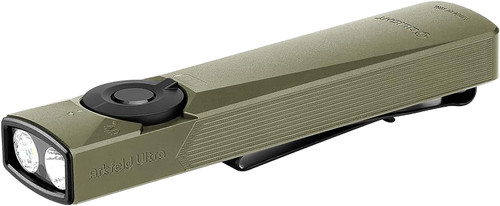 Olightstore Usa Inc ARKFELDULTRACLASS3R Arkflex EDC Flashlight Olive Aluminum White Light LED 1400 Lumens 103 Meters Beam Distance DS