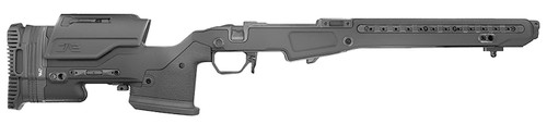 Mdt Sporting Goods Inc 105379BLK JAE-700 G4 Chassis Black Anodized Aluminum, Adj. Cheekrest, Interchangeable Grips, Full Length M-LOK Rail, Adj. Mag Well, Removable Panels, Rubber Palm Rest, QD Sling Cups, Fits Short Action Rem 700 DS