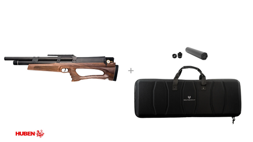 Huben · K1 Special Edition · Cal .22 (5.5mm)Semi-rigid Case Add suppressor and adapter