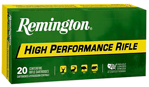 Remington Ammunition 21311 High Performance Rifle 22-250Rem 55gr Pointed Soft Point 20 Per Box [DS]