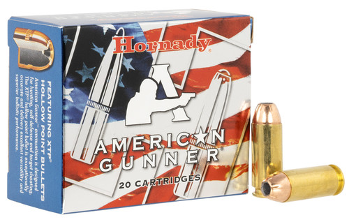 Hornady 91224 American Gunner 10mm 155gr Hornady XTP Hollow Point 20 Per Box [DS]