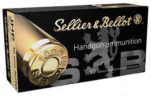 Sellier & Bellot SB10B Handgun 10mmAuto 180gr Jacketed Hollow Point 50 Per Box [DS]
