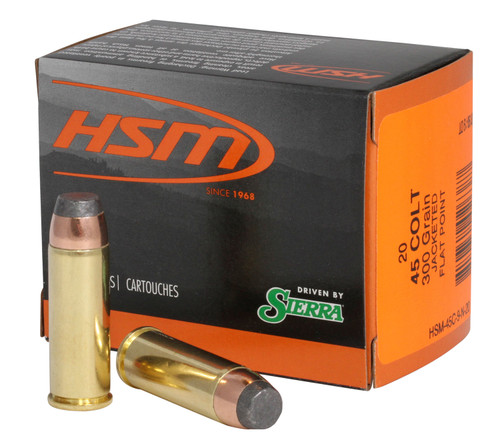 HSM 45C9N20 Pro Pistol 45 Colt 300 gr Jacketed Soft Point 20 Per Box [DS]