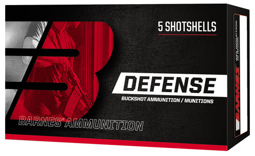 Barnes Bullets 32013 Defense 20Gauge 2.75" 17Pellets 3Buck Shot 5 Per Box [DS]