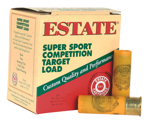 Estate Cartridge SS2075 Super Sport Competition Target 20Gauge 2.75" 7/8oz 7.5Shot 25 Per Box [DS]