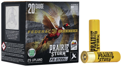 Federal PFSX207FS4 Premium Prairie Storm FS 20Gauge 3" 7/8oz 4Shot 25 Per Box [DS]