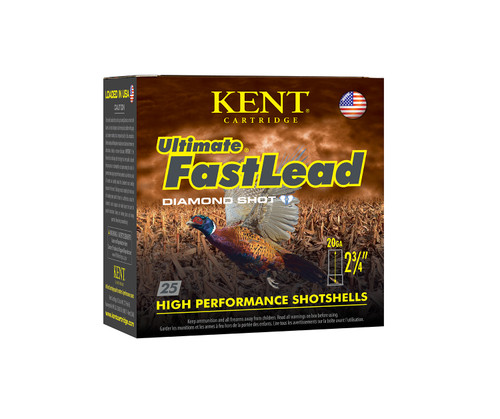 Kent Cartridge K202UFL2875 Ultimate Fast Lead 20Gauge 2.75" 1oz 7.5Shot 25 Per Box [DS]