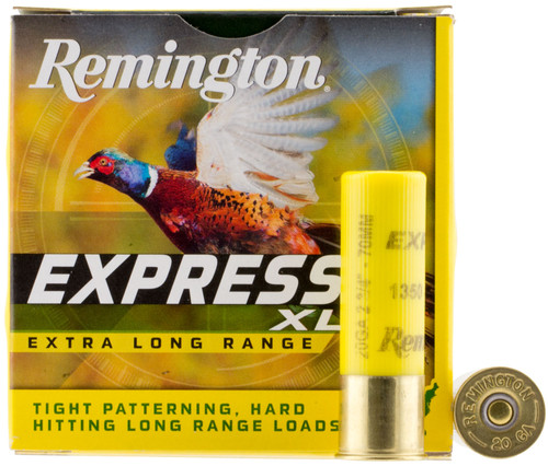 Remington Ammunition 20183 Express XLR 20Gauge 2.75" 7/8oz 7.5Shot 25 Per Box [DS]