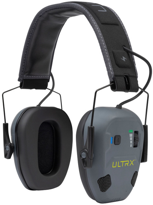 Allen 4171 Bionic Fuse Earmuff Over the Head Slate Gray Bluetooth Enabled DS
