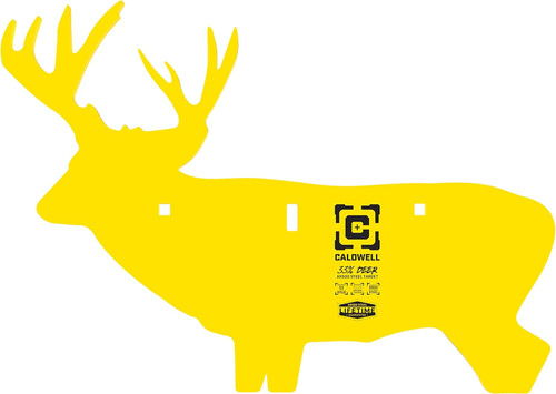 CALDWELL AR500 DEER TARGET 3/8" AR500 STEEL YELLOW DS