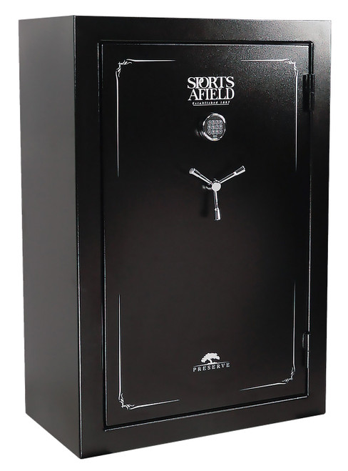 Sports Afield SECSA5940P Preserve SA5940P Keypad/Key Entry Black Textured Steel Holds 40 + 8 59" H x 40" W x 22" D Fireproof- Yes *Call to Order