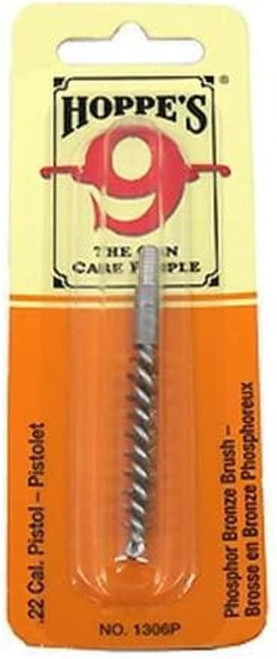 Hoppe's Phosphor Bronze Brush .22Cal for Pistol Cleaning Hardware Blister Card
