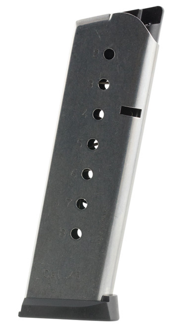 Mec-Gar MGCG4508SPF 1911 Government 8rd 45 ACP, Stainless Steel [DS]