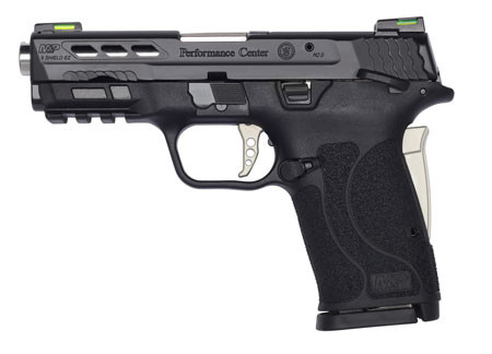 Smith & Wesson 13225 M&P PC Shield EZ Micro-Compact Frame 9mm Luger 8+1, 3.83" Stainless Ported Barrel, Black Armornite Serrated Stainless Steel Slide, Matte Black Polymer Frame w/Picatinny Rail, Thumb/Grip Safety