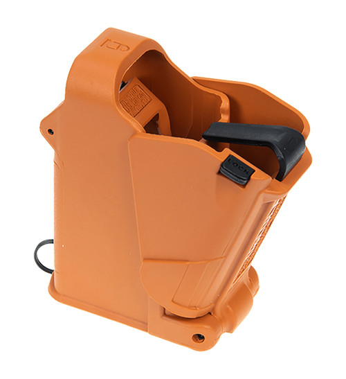 Maglula UP60BO UpLULA Loader & Unloader Double Stack Single Stack Orange Polymer 9mm Luger 45 ACP Pistols [DS]