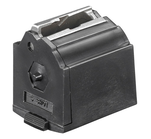 Ruger 90041 BX-15 5rd Magazine Fits Ruger 10/22/SR/American Rimfire/ 77/Charger 22LR Black Rotary [SP]