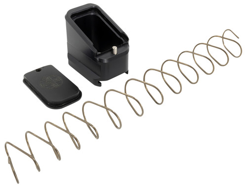 Shield Arms CZP10CME5BLK Magazine Extension for CZ P10-C/P07, 5rd (9mm), 4rd (40S&W), Black Aluminum [DS]