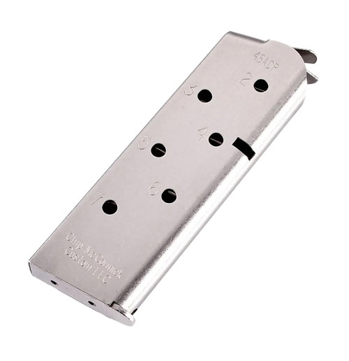 CMC Products 14120 Match Grade 7rd 45 ACP Fits 1911 Officer Stainless Steel [DS]
