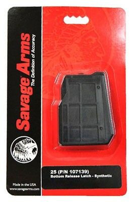 Savage Arms 55222 25 4rd 22 Hornet Black Polymer [DS]